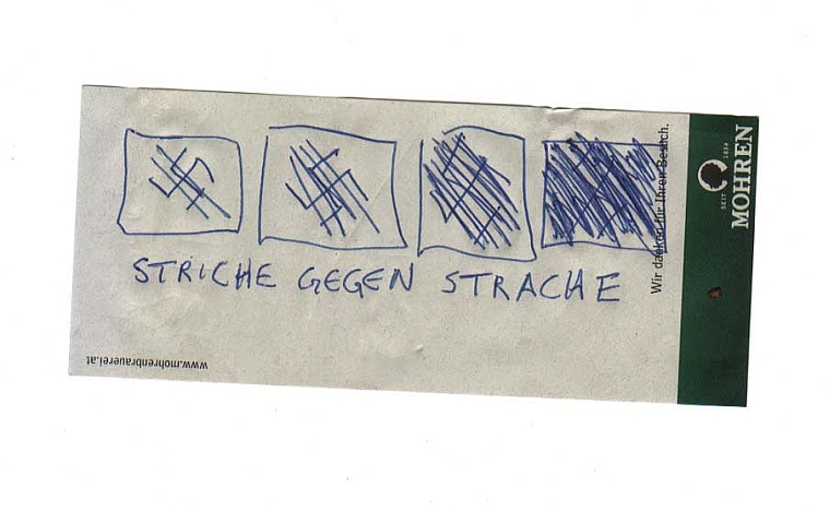 Striche gegen Strache